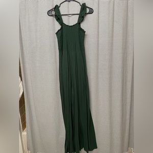 Aerie smocked top jumpsuit with pockets